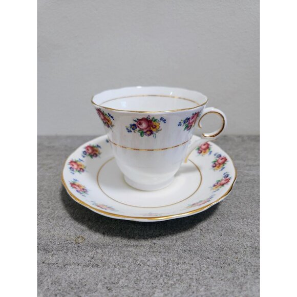 Vintage Colclough Tea Cup Rose Boarder Gold Gilt Shabby Chic Decor - Picture 3 of 10